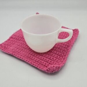 Vintage Fire King coffee‎ tea cup white